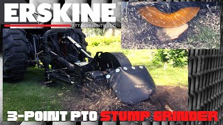 3Point PTO Stump Grinder grinding stumps [upl. by Gracie653]