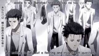 SteinsGate Anime  Opening 1 Eng Jap Romaji subs [upl. by Hera48]