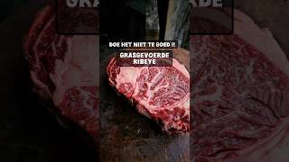 Ribeye op de kamado bbq doe het niet te goed [upl. by Kolivas]