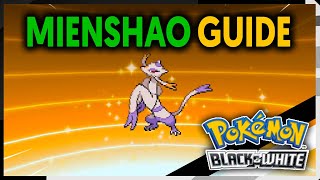 HOW TO GET MIENSHAO ON POKEMON BLACK AND WHITE [upl. by Atikir]