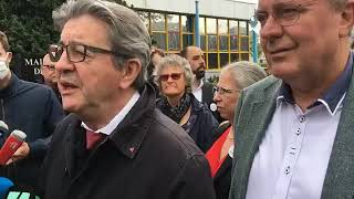 JeanLuc Melenchon au Havre pour soutenir le candidat face au Premier ministre [upl. by Grimbal]