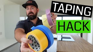 Tips For Apply Painters Tape  How To Tear Tape For Painting [upl. by Mulcahy]