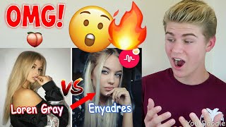 OMG SHES SO HOT LOREN GRAY VS ENYADRES MUSICALLY BATTLE COMPILATION MUST WATCH 2017 REACTION [upl. by Enidan961]