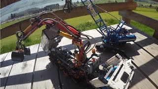 MercedesBenz Arocs 3245 and Crawler Crane 42042LEGO TECHNIC [upl. by Elyrrad318]