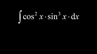 Integral of cos2xsin3x integrate cosine squared times sine cubed [upl. by Warthman]