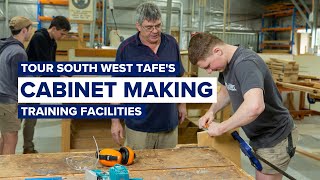 Tour the Cabinet Making Training Facilities at South West TAFE [upl. by Rimisac]