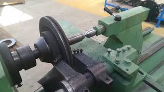 Brake lathe with Zanrosso machineFixing all disc type [upl. by Kempe195]