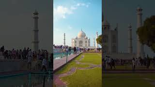 Taj Mahal trending hindi vlog shots entertainment india travelwithoutmoney backpacker steve [upl. by Joliet]