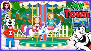 My Town Icee Amusement Park App Gameplay Silly Review with Millie amp Me Kids Toys [upl. by Cowen]