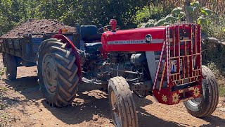 KurudereTemel dolgusu çekimi Hattat 255T Massey ferguson 255T148 efsane traktör çekişmeleri… [upl. by Yntrok]