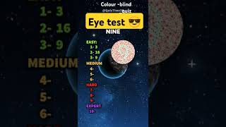 Color blind eye test colourblind quiz eyetestchallenge eyetest [upl. by Ominorej650]