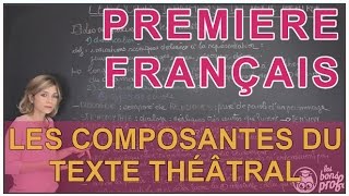 Analyse du texte théâtral  les composantes du texte  Français Première  Les Bons Profs [upl. by Annaeed]