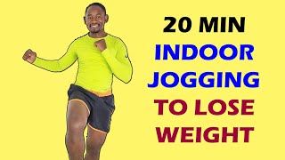 20 Minute Indoor Jogging Exercise to Lose Weight At Home [upl. by Llib]