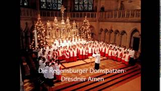 Dresdner Amen im Dom zu Regensburg Die Regensburger Domspatzen [upl. by Nashom]