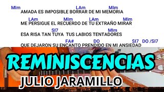 como tocar REMINISCENCIAS de Julio Jaramillo en guitarra acustica tutorial acordes [upl. by Averil858]