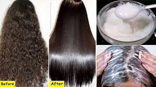 Straight Hair at Home  Permanent Hair Straightening  Home Made Hair Straightening Cream [upl. by Ilbert439]