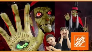 2024 Home Depot Spell Casting Witch Halloween Animatronic unboxing and demo [upl. by Everick180]