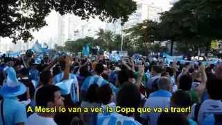 quotBRASIL DECIME QUE SE SIENTEquot CON LETRA HD  quotHitquot de los Hinchas Argentinos en Brasil [upl. by Igic13]