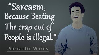 Sarcastic Quotes And Funny Sarcasm Sayings  Insults Comebacks Funny and Witty Quotes [upl. by Drawyah]