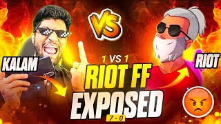 FINALLY RIOT FF EXPOSED😎  ARE YE TOH SCAMMER NIKLA RE 😒🤣 [upl. by Camella]