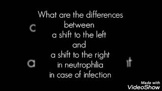 What are the differences between a shift to the left and a shift to the right in neutrophilia [upl. by Kataway645]