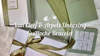 Van Cleef amp Arpels Unboxing  Guilloché Bracelet [upl. by Ahsilem]