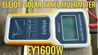 HOW TO TEST SOLAR PANEL SOLAR PANEL MULTIMETER EY1600W [upl. by Stamata]