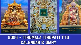 TTD 2024 Calendar amp TTD 2024 Diary  Tirumala Tirupati  Live Video [upl. by Keithley467]