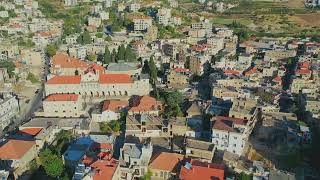 Sunrise in Zahle Flying Over the Bekaa Capital Drone Views [upl. by Hnirt]