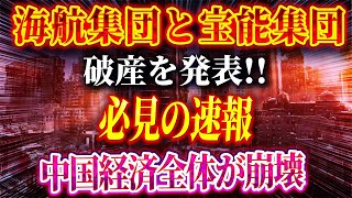 【速報】海航集団と宝能集団が破産を発表！万達グループと中志グループも同様の結果を得た！宜華グループと徳隆グループが崩壊！中国政府はCEFCチャイナエナジーを阻止し、不動産業界を独力で破壊【高橋の分析】 [upl. by Weingartner334]