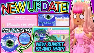 NEW UPDATE FOR WINTER OUT NOW TRADING HUB IN CAMPUS 3 NEW SUNSET ISLAND amp MORE ROBLOX Royale High [upl. by Publias]