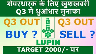 lupin share latest news  lupin q3 results 2024  lupin share latest news result  lupin analysis [upl. by Gnilrac331]