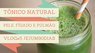 RECEITA SUCO VERDE PARA A PELE FÍGADO E PULMÃO  VLOG 5 [upl. by Ecyar]