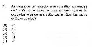 OBMEP 2022  1ª FASE  NÍVEL 2  QUESTÃO 1 [upl. by Gierk]