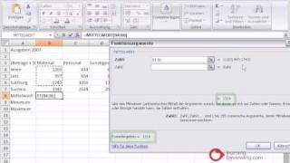 Excel Grundkurs Funktionsassistent [upl. by Ardnot]