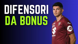 5 DIFENSORI DA BONUS AL FANTACALCIO  Guida allAsta del Fantacalcio 20242025 [upl. by Asert]