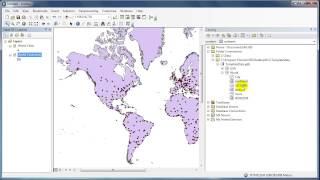 How to add data to ArcMap  ArcGIS 10 2 [upl. by Yrelav]