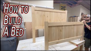 How to Build a Bed  DIY Bed Frame [upl. by Ahseram]