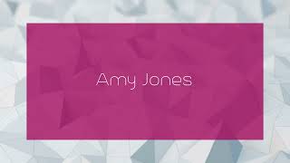 Amy Jones  appearance [upl. by Orofselet]