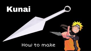 How to Make Kunai from Paper  Origami Naruto  Origami  Ninja Weapon  Paper Craft [upl. by Idac320]