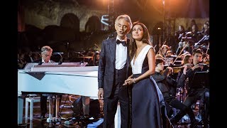 Zara and Andrea Bocelli  Con te partirò Celebrity Fight Night Rai 1 [upl. by Rainie]