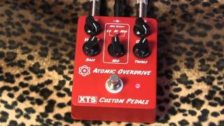 XTS Custom Pedals ATOMIC OVERDRIVE brown sound amp beyond pedal demo [upl. by Rosenblast33]