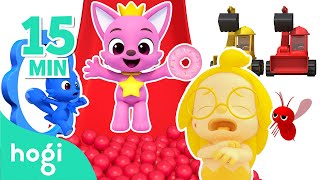 👍🏻Best 5 Learn Colors with Hogi｜Ball Pit Slides Mosquitoes Cars Donuts｜Hogi Pinkfong [upl. by Aliab]