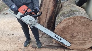 Stihl ms660 quick test after carb rebuild [upl. by Ulland]