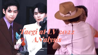 Taegi Moments at LV 2022 Grammy Vlive PTD concert  Taegi Analysis [upl. by Aelat]