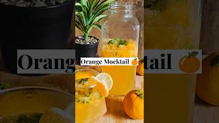 Orange mocktail 🍊  Refreshing orange mocktail recipe  Quick recipe for Mocktail [upl. by Srevart46]