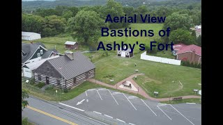 Historic Ashbys Fort in Fort Ashby West Virginia  Aerial View [upl. by Johnath273]