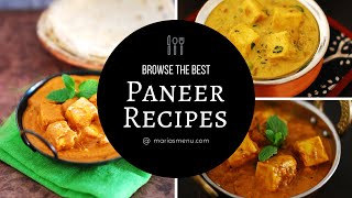 Recipe Collection The Best Paneer Recipes By MariasMenu [upl. by Assecnirp454]