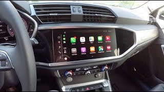 All New 2020 Audi Q3 Wireless Apple CarPlay Tutorial Huge Improvement [upl. by Doowle873]