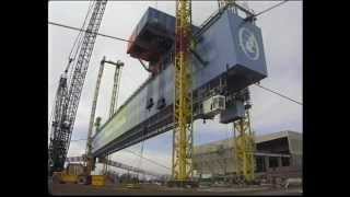 Crane Desaster at Maersk Shipyard OSS [upl. by Pettit141]